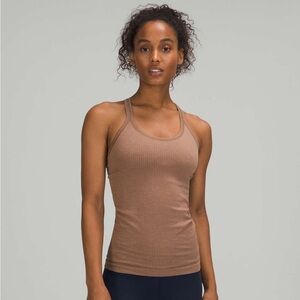Lululemon Athletica Ebb to Street Tank in Cacao